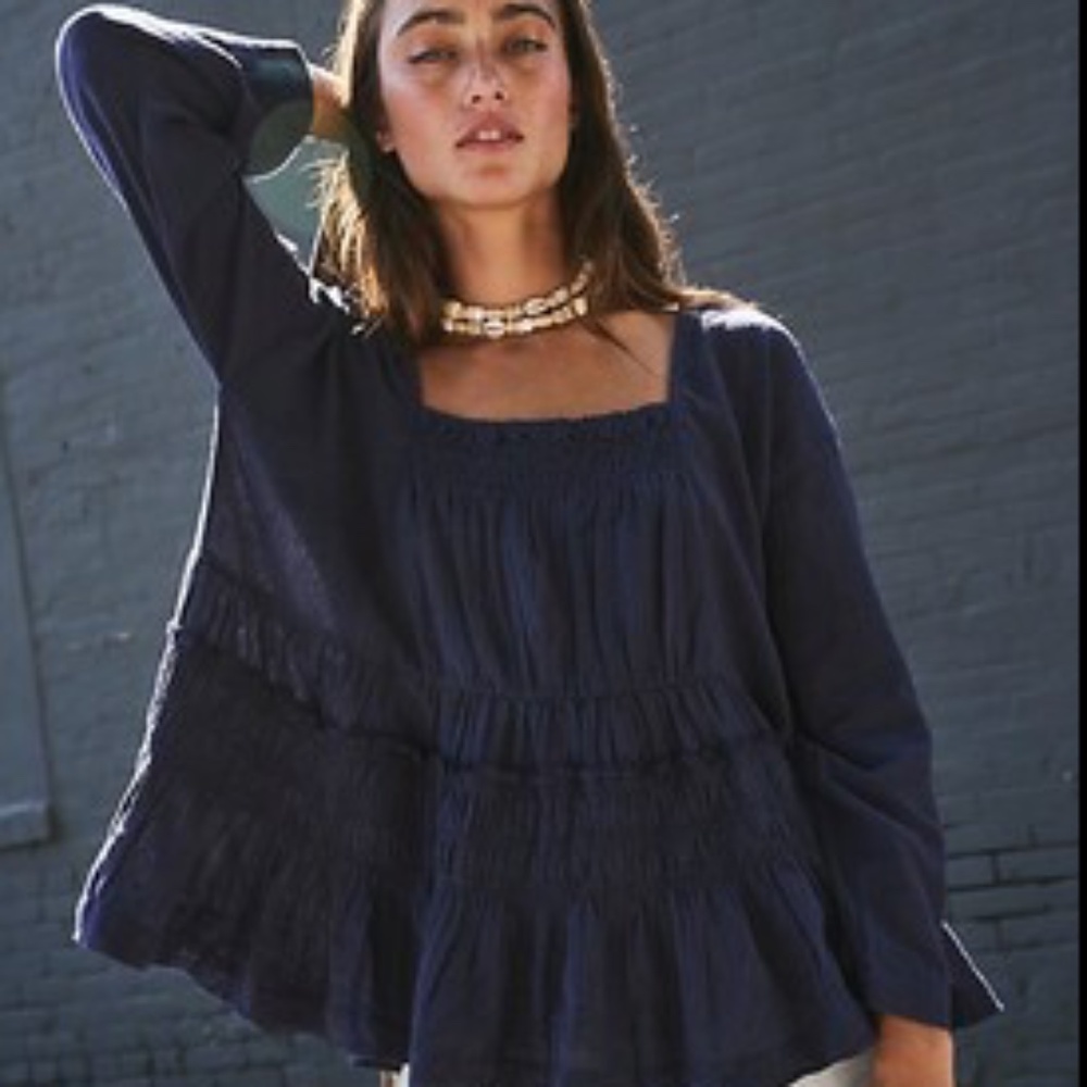 Free People Nyla Top - Black
